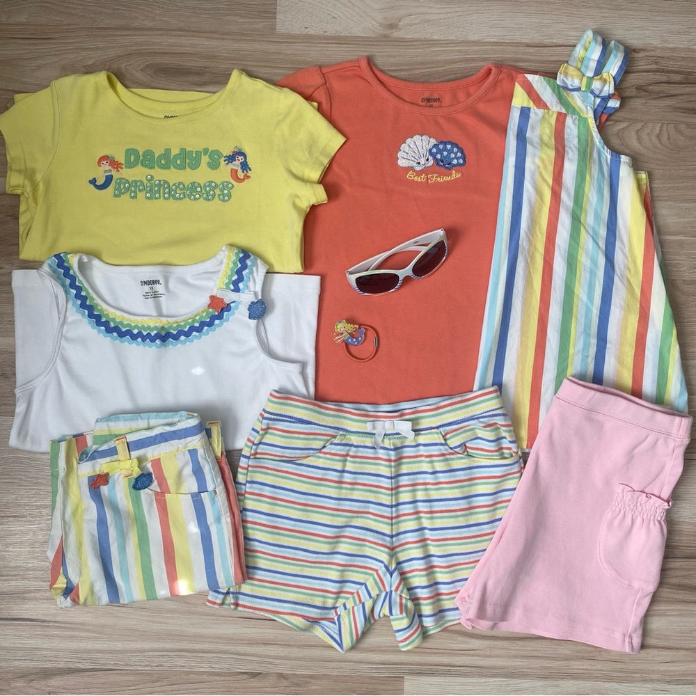 Girl’s Vintage Gymboree Mermaid Magic 9-10 Lot Outfits with Accessories